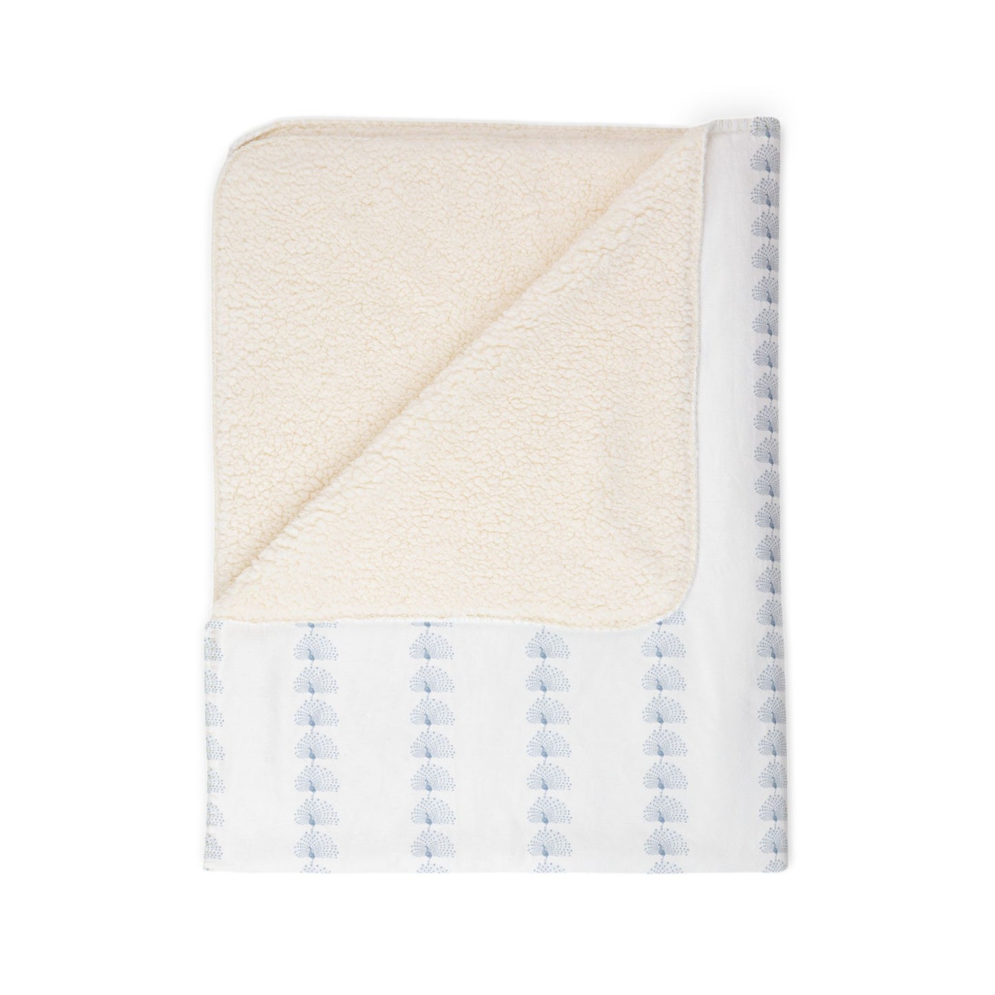 Peacock Cozy Fleece Sherpa Blanket