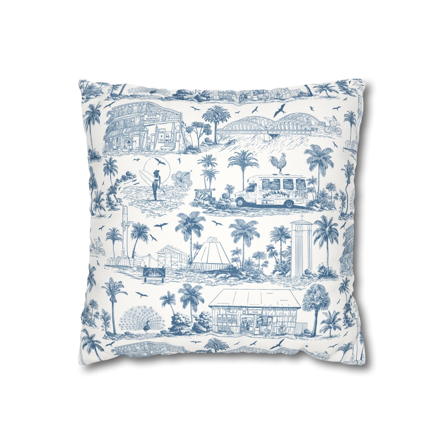 North Shore Faux Suede Pillowcase White without filler