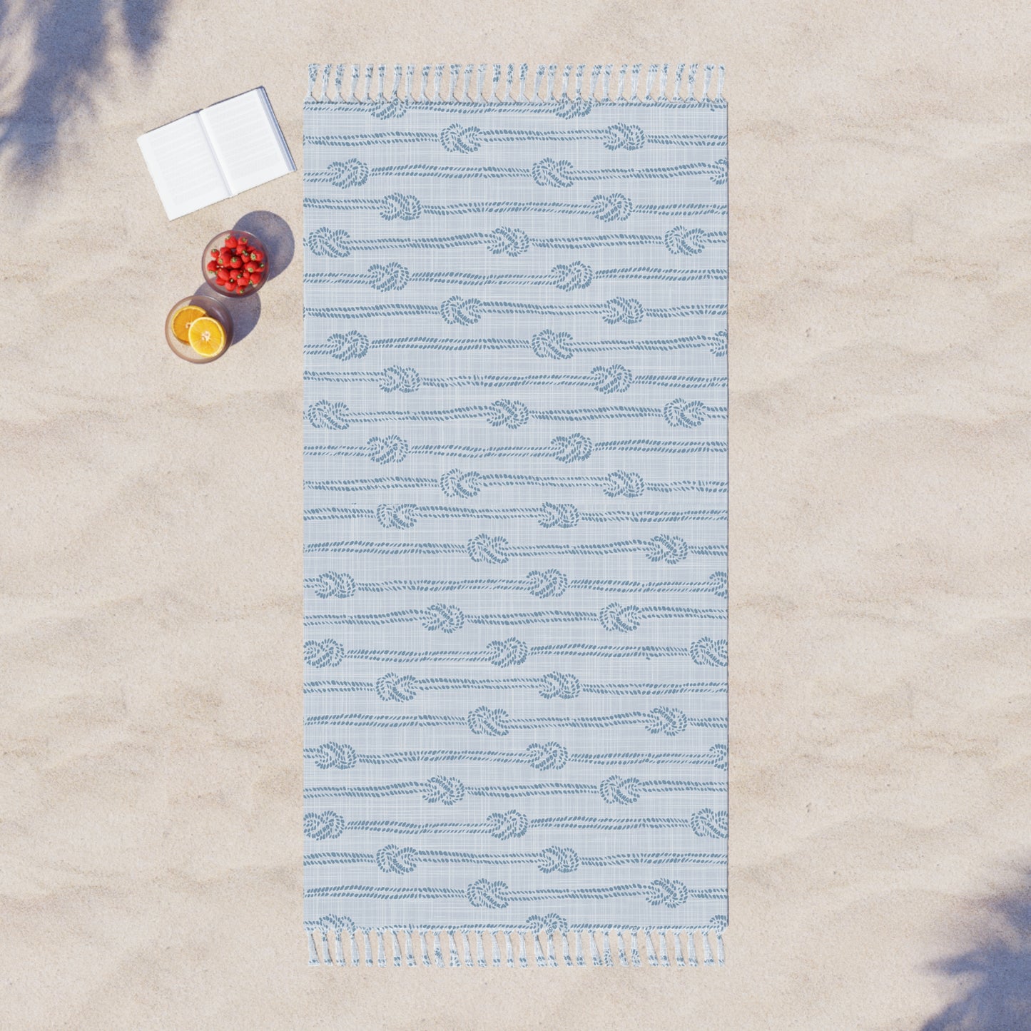 Aloha Rope Boho Beach Cloth Towel Black