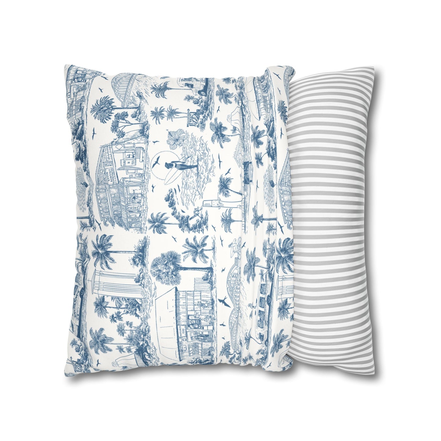 North Shore Faux Suede Pillowcase White without filler