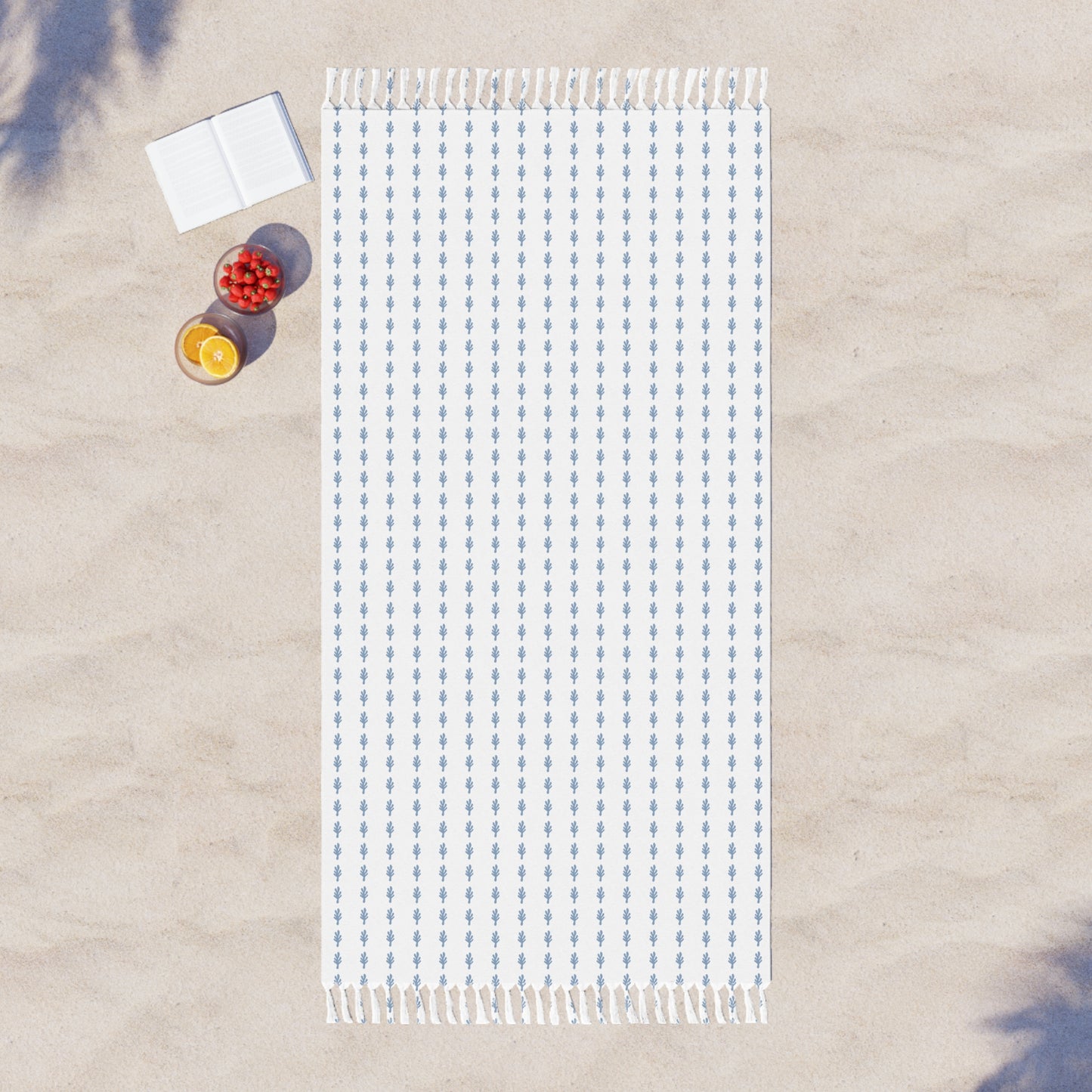 Coral Flower Boho Beach Cloth Towel