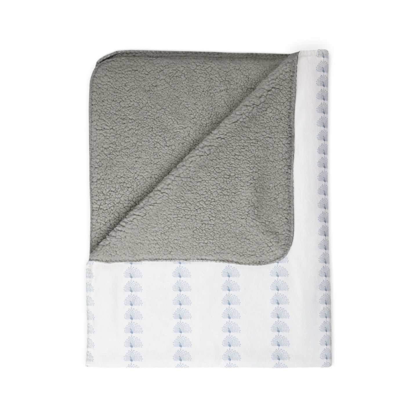 Peacock Cozy Fleece Sherpa Blanket