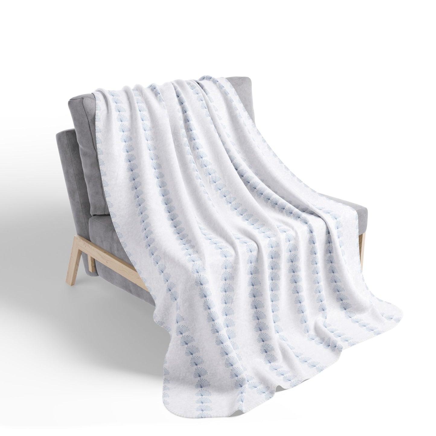 Peacock Cozy Fleece Sherpa Blanket