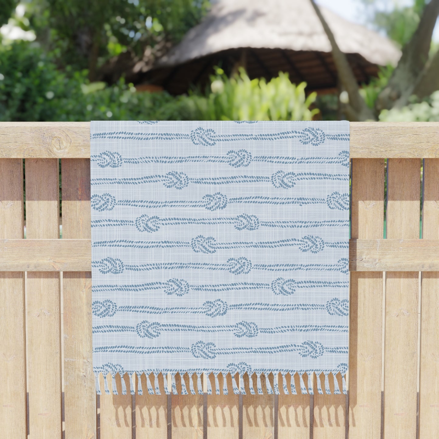 Aloha Rope Boho Beach Cloth Towel Black