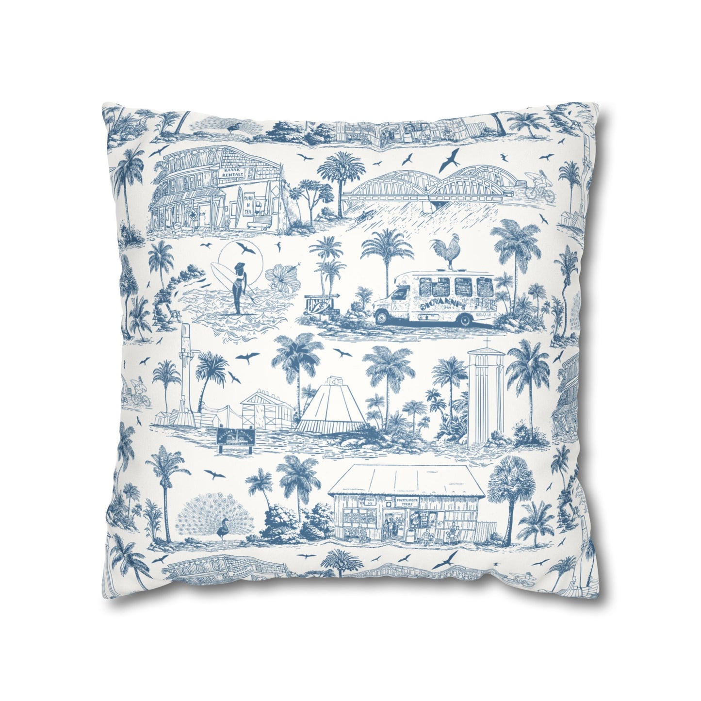 North Shore Faux Suede Pillowcase White without filler