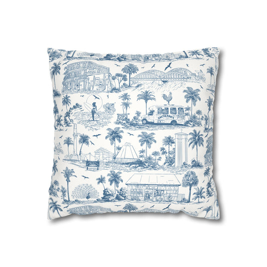 North Shore Faux Suede Pillowcase White without filler