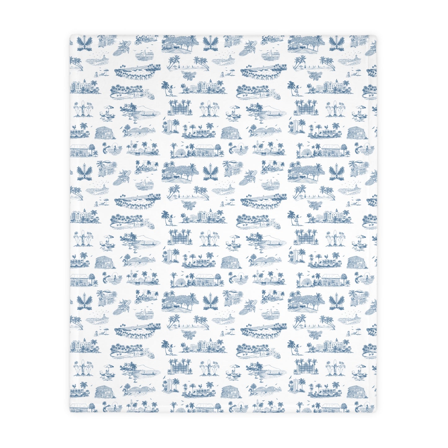 Iwa Bird Oahu Velveteen Microfiber Blanket
