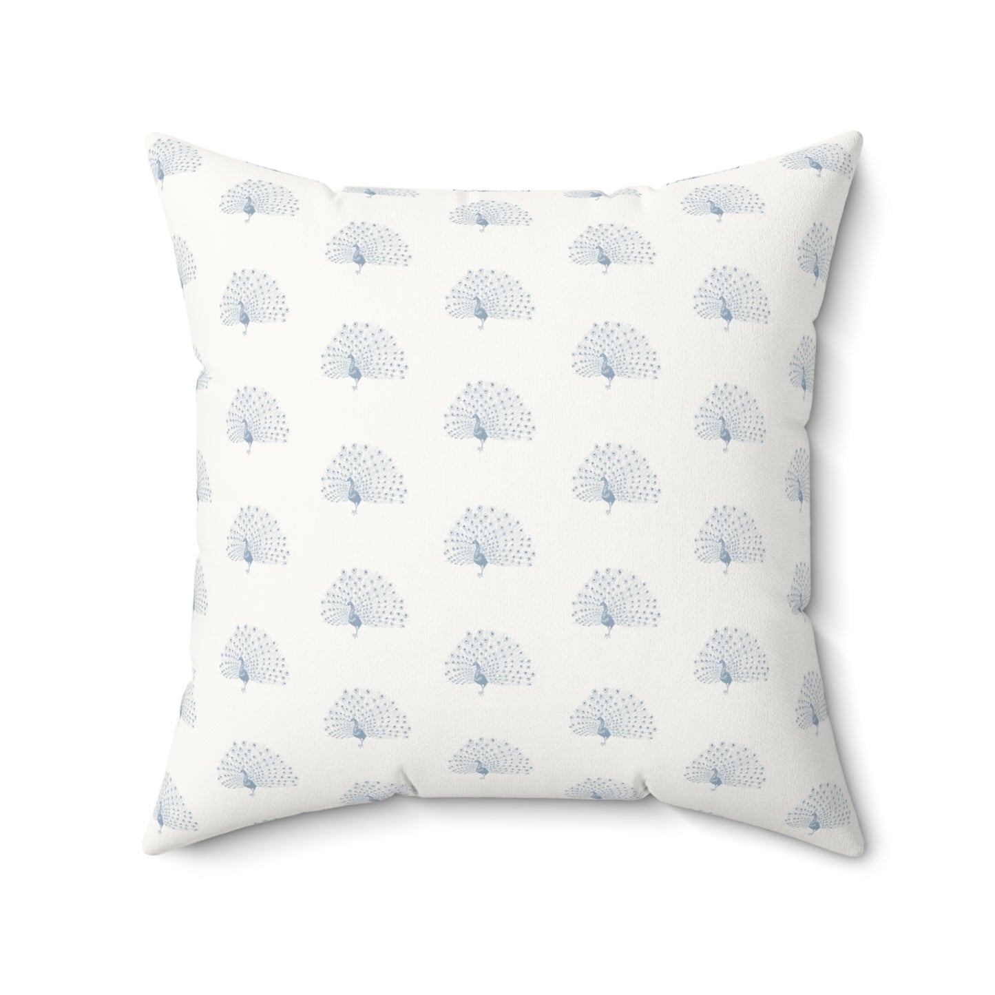 Peacock Faux Suede Pillow with filler