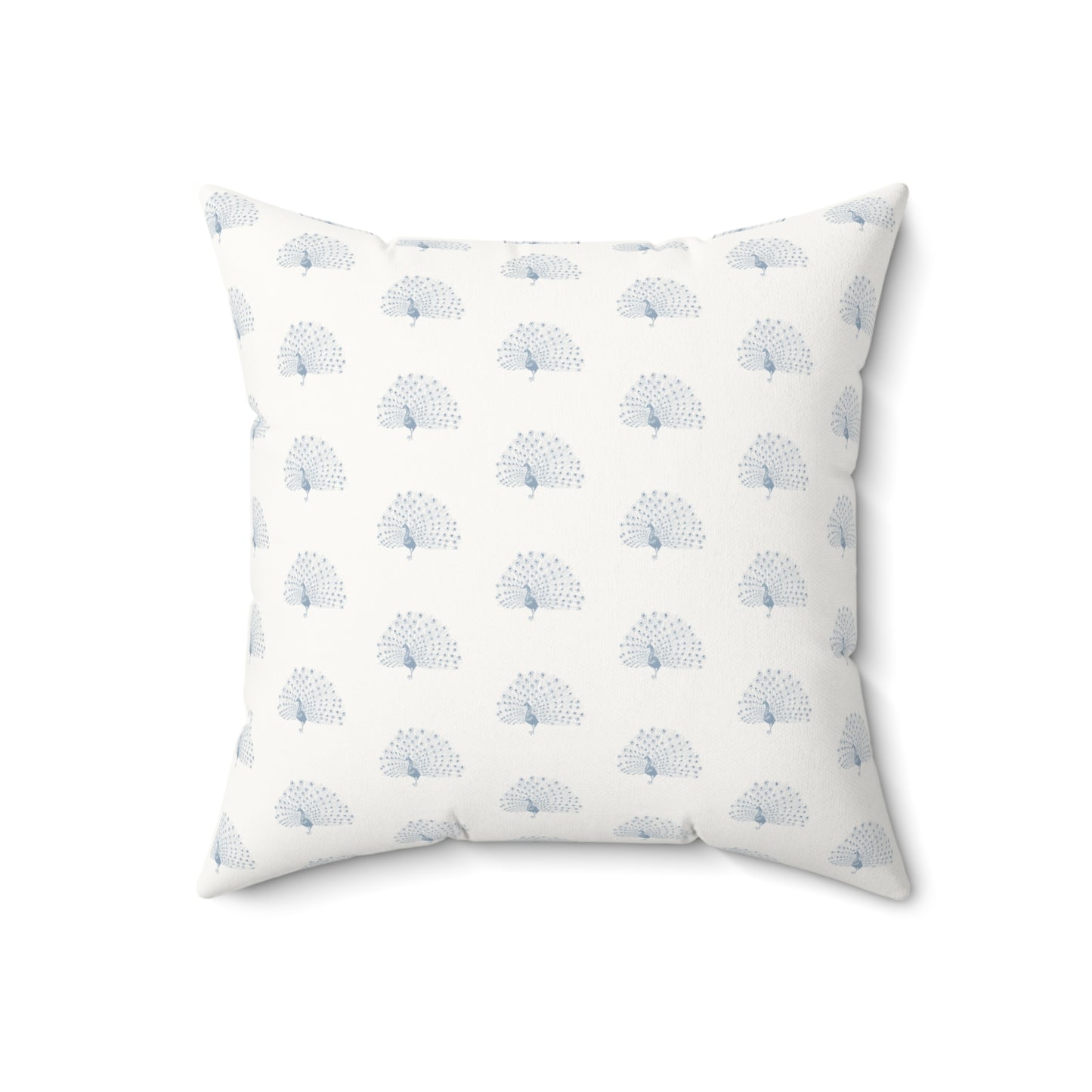 Peacock Faux Suede Pillow with filler