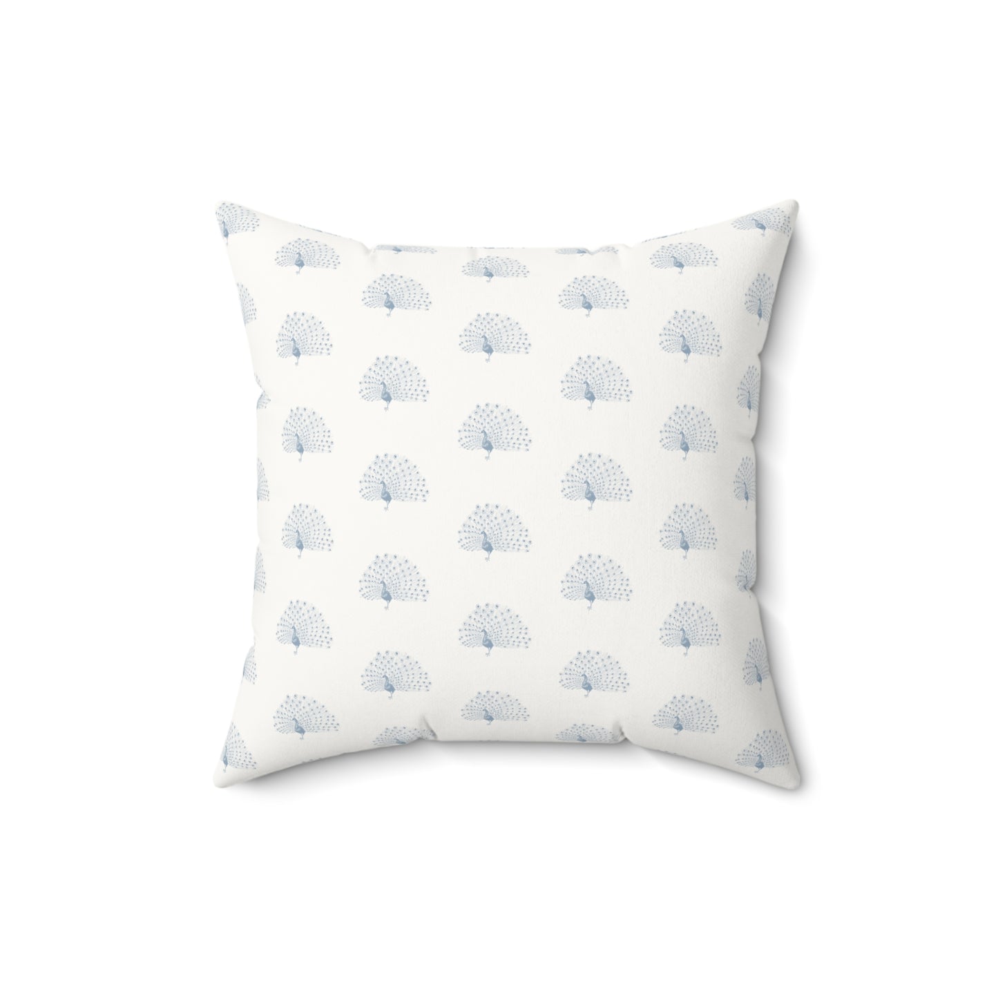 Peacock Faux Suede Pillow with filler