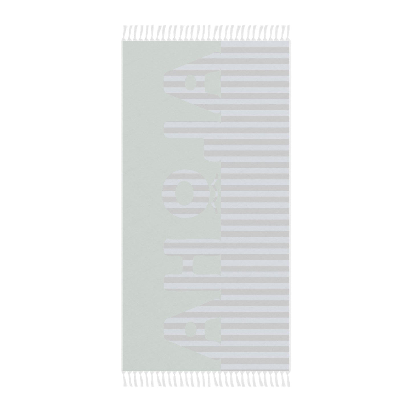 Stripe Aloha Beach Cloth Towel Green