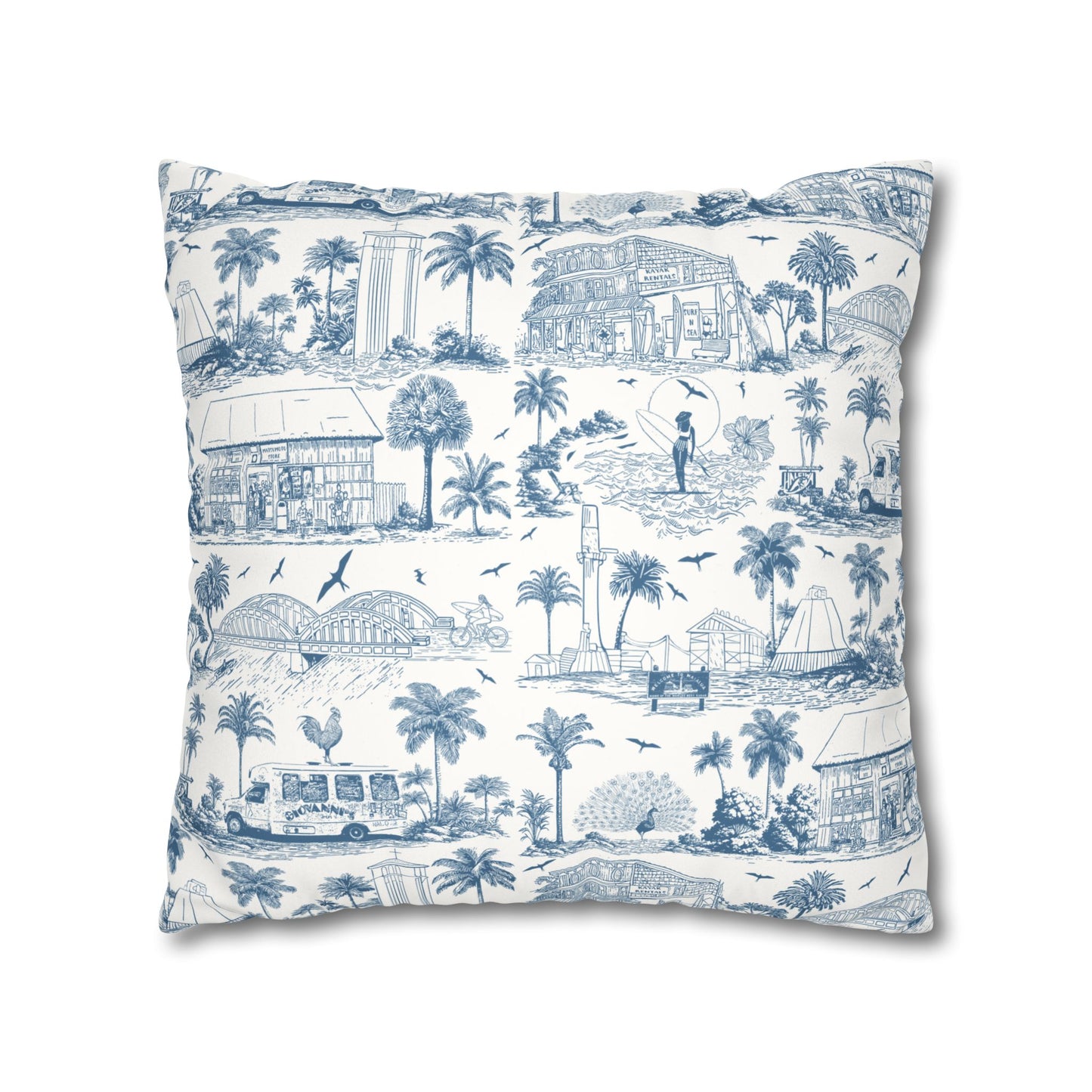 North Shore Faux Suede Pillowcase White without filler