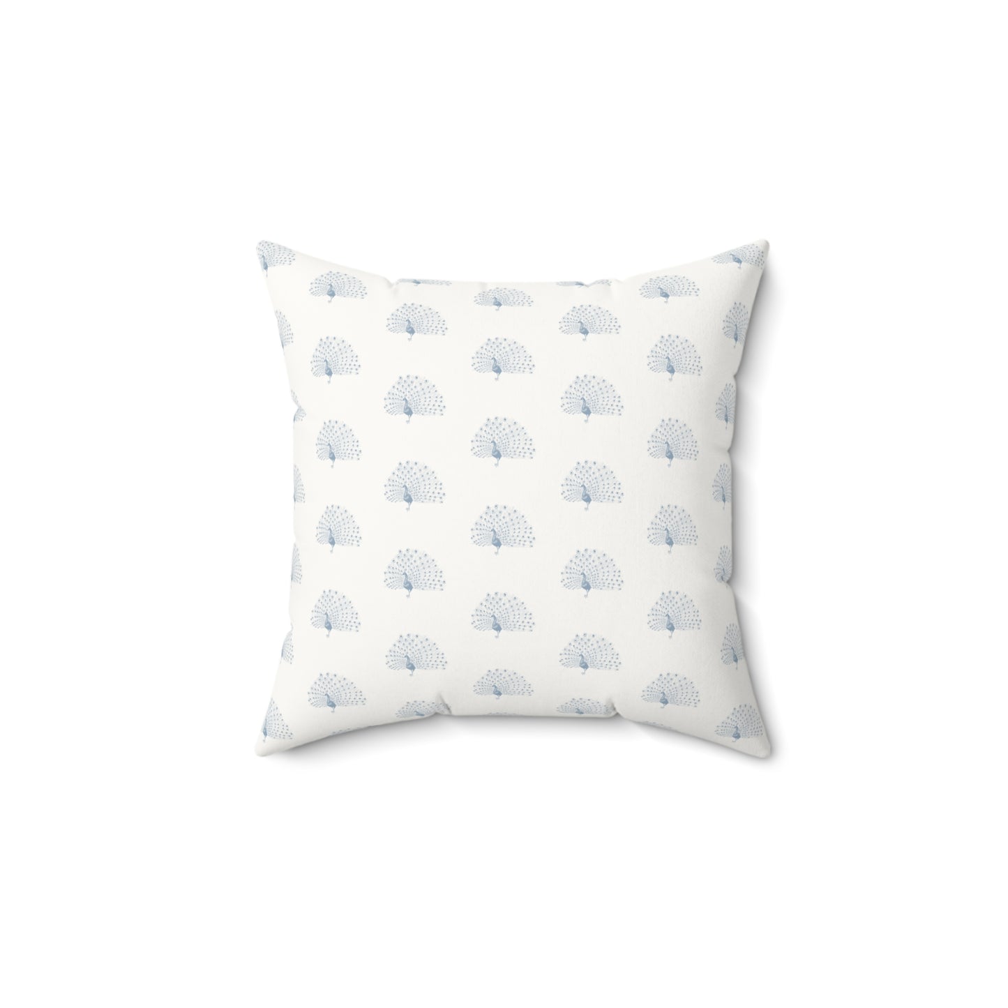 Peacock Faux Suede Pillow with filler