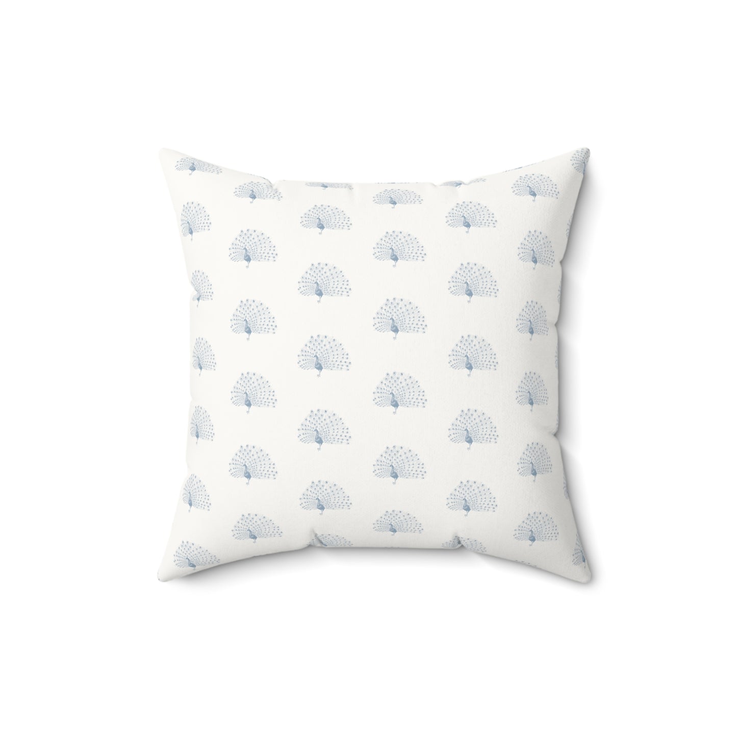 Peacock Faux Suede Pillow with filler