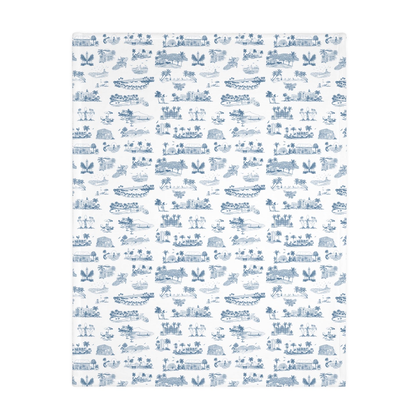 Iwa Bird Oahu Velveteen Microfiber Blanket