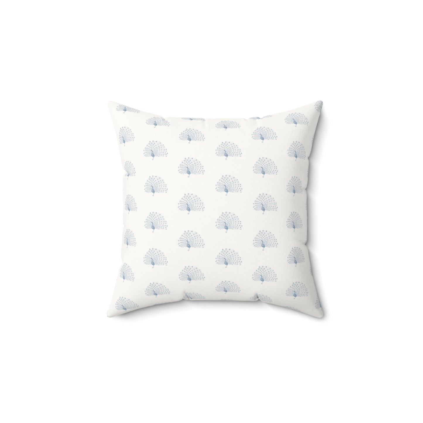 Peacock Faux Suede Pillow with filler