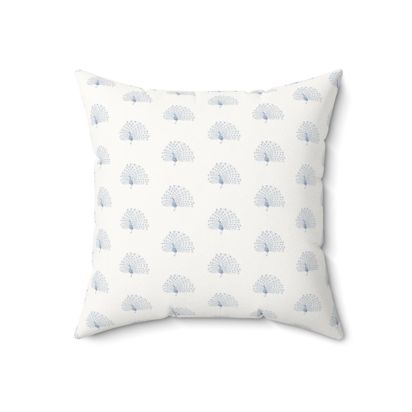 Peacock Faux Suede Pillow with filler